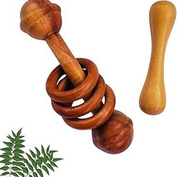 Litilish Rattle and Dumbbell Baby Toy Set – Organic Wooden Play Set for Infants | Pack of 2 | Safe, Handcrafted & Eco-Friendly (3–12 Months)-image-4