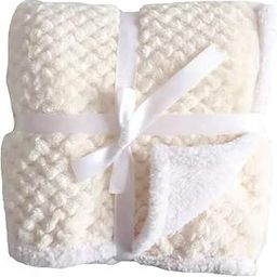 First Kick New Born Super Soft Baby Blanket Wrapper Sheet Cum Baby Blanket for Baby Boys, Baby Girls, Babies (100cm x 80cm, Pearl White, Fleece, lightweight)| TC - 360-image-85