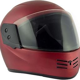 Audii Elite (ISI Certified) Full Face Helmet (Red Matte) (Large)-13