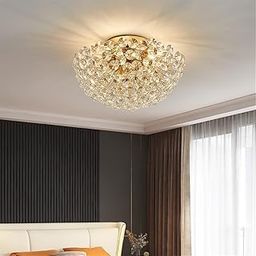 Decor chronicle 300 mm Round LED Ceiling Light Crystal Chandelier Jhoomer Lighting Fixture Modern Pendant Lamp for Living & Dining Room Bedroom-image-2