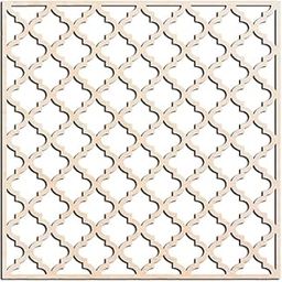 Haoser Wall Decor 3mm Wooden Carved Panel, Birch Jali for Room Partition, Screen, Divider, Door, Windows (Panel-1_Length-30cm_Width-30cm)-picture-19