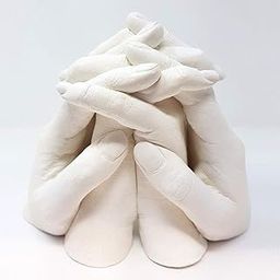 3D Casting Kit Family Kit Casts Sculpture Keepsake Gift, 500g (White, Gold, Silver)-picture-32