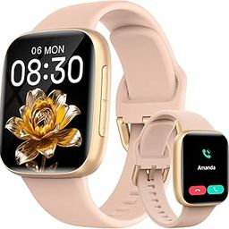 Smart Watch for Women, 1.85" AMOLED Screen Smartwatch Compatible iPhone/Samsung/Android (Answer/Make Call), 100+ Sport Modes Fitness Tracker with Heart Rate/SpO2/Sleep Monitor, 3ATM Waterproof-image-36