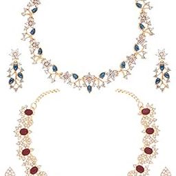 Stunning Combo of Two Exquisite Necklaces and Two Perfect Pairs of Earrings, Designed to Add Unmatched Elegance and Sparkle to Any Occasion.-image-99