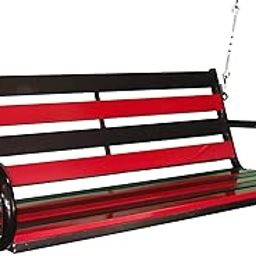 Kaushalendra Swing Hanging Hammock Chair Indoor/Outdoor jhula Heavy Strong 300 kg Capacity Swings with Hanging Accessory (122 CM), Black-image-55