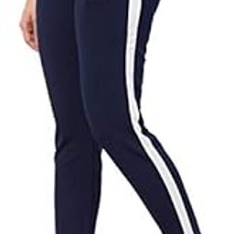 Women Slim (Blue) Trackpants-Side Patti with Pockets-image-52