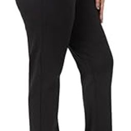 Straight Fit Cigarette Pencil Pants Elastic Waist Band Mid High Waist Formal Office Trousers for Women, Pockets for Travel Stretch Cotton Knit Full Length Regular/Plus Size-picture-11