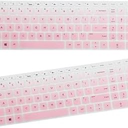 CALANDIS™ 2X Silicone Notebook Keyboard Skin Cover for HP 15.6''BF Laptop Clear Pink | Keyboard Protectors | Laptop & Desktop Accessories-image-2