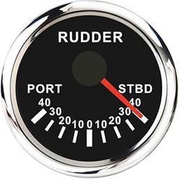 MILAAN Marine Boat 52Mm 2 Display Hull Azimuth And Rudder Angle Meter Black Dial"-23
