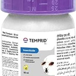 Temprid For Cockroach, Bedbugs And House Flies | Permanent Solution For Cockroach, Bed Bugs And House Flies | No Smell | No Kerosene Required | Mix Only With Water | Pest Control (50 ml), Liquid-13