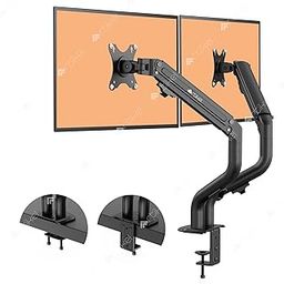 ARTIKEL Monitor Desk Mount | Adjustable Spring Assisted Monitor Arm | VESA Mount with C Clamp & Grommet Mounting Base | Computer Monitor Stand for Screen up to 27 inch | Curve Series | Dual Monitor-image-27