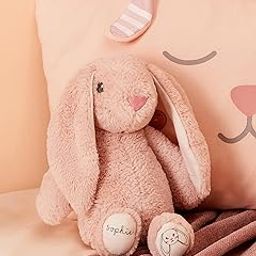 Mi Arcus Sophie Cute Plush Huggable Stuffed Animal Bunny Soft Toy for Girls/Baby/Boys/Kids Gift/Peach/27 CM-image-37