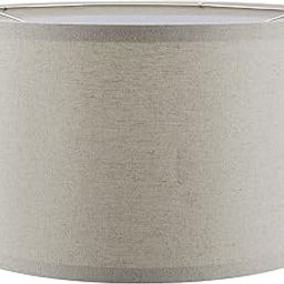 Aspen Creative 38871, Contemporary Design Drum Collapsible UNO Lamp Shade for Table Lamp and Pendant Light, 16" Top x 16" Bottom x 9" Height, Threaded UNO 36mm, Oatmeal Linen-image-13