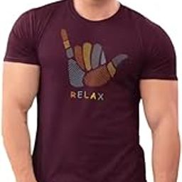Relax Printed T-Shirt for Men & Women | Viral Internet Tee | Sarcastic Edgy Quote Shirt | Bold Print Unisex Cotton T-Shirt Black Casual Streetwear-image-90