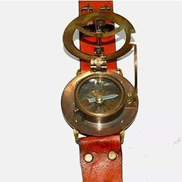 Antique Style Hand Watch Compass Men's Compass Watch Ideal for Experiences Vintage Gift Sundial Compass Brass Handmade Item-picture-15