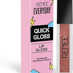 RENNE Everyday Quick Gloss - Nude Bliss, Supple Glossy Lips, For Long Lasting Hydration, Lightweight & Non-Sticky Formula with Subtle Tint, Shea Butter & Vitamin E Infused-16