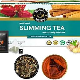 TEACURRY Slimming Tea For Weight Management (30 Tea Bags, 1 Month Pack) - Manage Over All Weight | Get Slimmer And Toned Body Shape | For Men And Women, Ginger, 60 Gram-image-98
