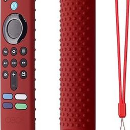 Silicone Remote Cover Compatible with Fire TV Stick 3rd Gen 2021 Remote Protective Cover with Lanyard (D-Wine Red) [Remote NOT Included]-17