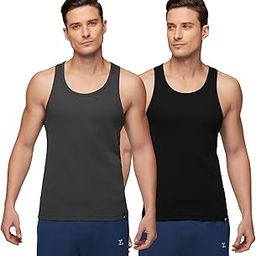xyxx Men's Nova 100% Combed Cotton Ribbed Regular Fit Solid Round Neck Vest, Pack of 2| Anti Bacterial Finish, Racer Back, Tag Free Comfort-picture-6