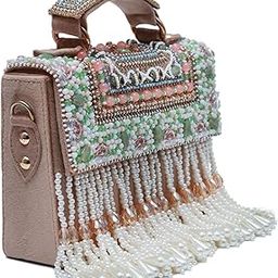 Kiara Beige Flap Over Bag Clutch Purses Luxury Evening Handbags with Handle-10