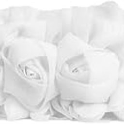 Women'S Double Flower Waist Band – Elastic Pu Leather Fashionable Wide Waist Belt With Chiffon Rose-image-38
