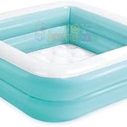 Toy Imagine Inflatable Kids Pool – 90x90x23cm, Light Blue & White | Multi-Purpose Play Pool for Toddlers-image-48