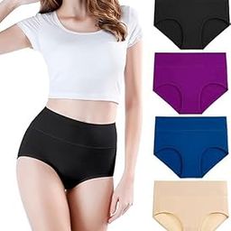 Womens Underwear Cotton Bikini Panties for Women Hipster Panty Ladies Panties Set Combo Panty (Pack of 4) (Multicolor)-image-11