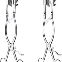 Gromed Beckmann Eaton Self-Retaining Laminectomy Retractor 7x7 Sharp Prongs - 13"/33cm, Ortho Stainless Steel (2)-image-26