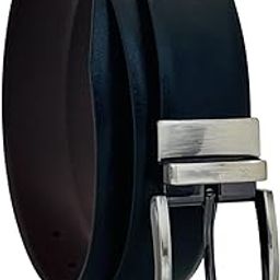 Men’s Reversible Leather Belt – 2-in-1 Black and Brown with Rotating Swivel Buckle – Formal and Casual Wear-image-59