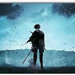 Gifting Domus Levi Ackerman Anime Desk Mat | Extended Mouse Pad 11x23 Inch | Cool Blue Wall Scene, HD Print, Water Resistant, Heatproof, Non-Slip Base | Gaming & Office Use-picture-28