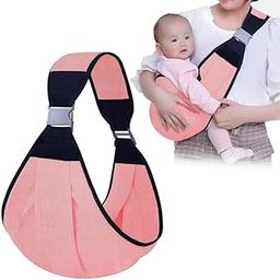 S-SQUARE Baby Carrier Newborn to Toddler| Adjustable Baby Sling |Lightweight Breathable Baby Carrier Wrap with Thick Shoulder Straps for 0-24 Months Baby Sling Infant (Pink)-image-82