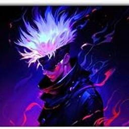 Anime Large Mouse Pad 11x23 Inch | Satoru Gojo Colorful Art Gaming Desk Mat | 3mm Thick with Anti-Skid Rubber Base | Includes 10 Free Anime Vinyl Stickers | Ideal for Laptop, PC use-image-23