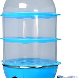 3-Tier Electric Egg Boiler Steamer – Cook Up to 12 Eggs, Automatic Shut-Off, Easy Poaching Tray, Perfect for Hard/Soft-Boiled Eggs-18