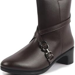 fausto Women Flared Heel Boots-picture-32
