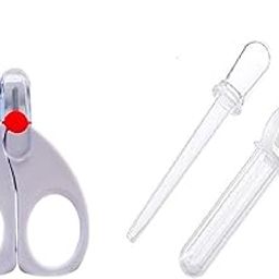 Lappu Safe Medicine Spoon and Medicine Dropper & Baby Nail Safety Scissor- Multicolor-image-6