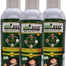 AVNIDEEP AYURVEDA Natural Herbal Formula Deep Scalp Nourishment Dandruff Bhringraj 100 ml Hair Oil Pack of 3-image-53