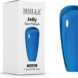 Shills Professional Jelly UV/LED Gel Polish, 7.5ml (Blue, 7.5 Ml)-image-7