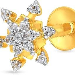 Yellow Gold Nose Pin for Women 22 k | 22k BIS Hallmark (916) Nose Stud for Women and Girls with Piercing-image-84