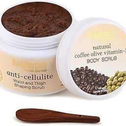 BodyHerbals Anti-Cellulite Coffee Body Scrub (125 gms) For Tan Removal & Soft Smooth Skin |With Olive Oil, Vitamin E & Honey | 100% Vegan, Paraben & SLS Free | For Women & Men | All Skin Types-4