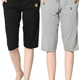 Regular Fit Women Capris(Pack of 2-MACK634733)-picture-34