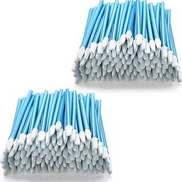 AAwipes Lint Free Polyester Swabs Pointed Tips Microfiber (200 pcs, 73mm/2.9" Length, 3.2mm/0.12" Head Width, Blue) Multi-Purpose Precision Swabs for Inkjet Printers, PCB, Crafts, etc. (A756A)-image-4