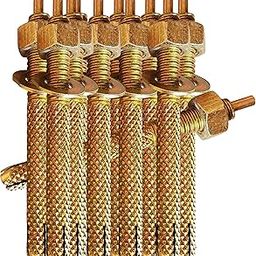 Pure Source India Zinc Plated Pin Drive Expansion Bolts-Hammer Strike Pin Anchor Fasteners (10 MM x 200 MM), 12 Pieces-image-19