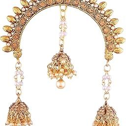 Gold Plated Traditional Maharastrian Jewellery Aambada Juda Pin Hair Brooch for Women (SM32FL)-image-69