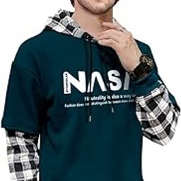 Mens Regular Fit Hooded Neck Full Sleeve Tshirt-image-48