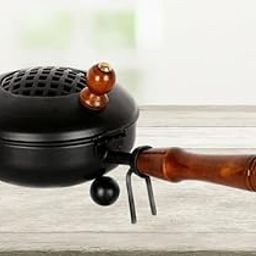 Heaven Decor Incense Burner, Loban Burner with Handle, Dhoop Dhuni Burner Sambrani Dhoop Burner for Home Office Temple Prayer Butler-31