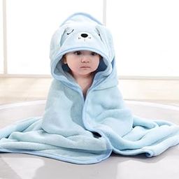 MINI MAVIN Minimavin Hooded Baby Towels Newborn - Premium Baby Towel/' Set for 0 to 2 Years, Ultra Soft and Absorbent, Ideal for Newborns and Infants, for Bath Time | 80cm X 80cm (Hooded Sky Blue)-image-38