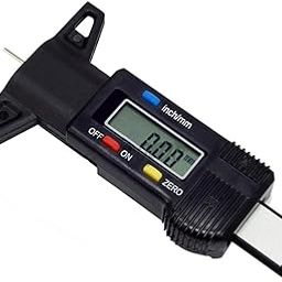 STHIRA® Car 0-25.4mm Digital Tyre Tire Tread Depth Tester Gauge Meter Measurer Tool Caliper LCD Display Tpms Tire Monitoring System Metal Probe-22