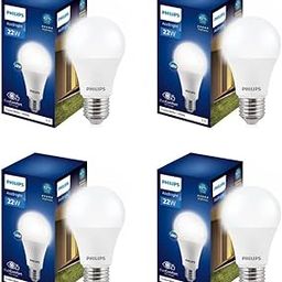 PHILIPS 22-watt LED Bulb |AceBright High Wattage LED Bulb| Base: E27 Light Bulb for Home | Crystal White, Pack of 4-picture-22
