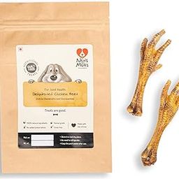 Nuts over Mutts Dehydrated Chicken Feet for Dogs| for Bone Health, Joint Health, Dental Hygiene| Rich in Glucosamine, Chondroitin, Protein| 1 Pack (10 feet/ 140 gm)| Natural, Human Grade|-image-78