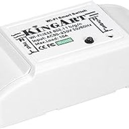 Smart Wi-Fi Switch Wireless Breaker Voice/APP Control Compatible with Alexa/Google Home Electrical for DIY Home Automation Module 10A 90-250V-10